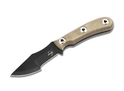 Boker Plus Micro Tracker 2.0 Brown 3.54in Plain Black Modified Drop Point BK02BO117
