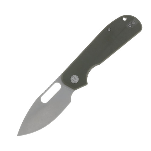 Eutektik Liong Mah EFD Right Handed G-10 OD Green 3.50 In Sandvik Stonewash Drop Point LM14