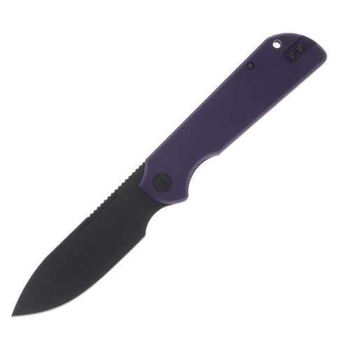 Eutektik Liong Mah Binary Right Handed G-10 UV Purple 3.75 In Sandvik Blackwash Drop Point LM19
