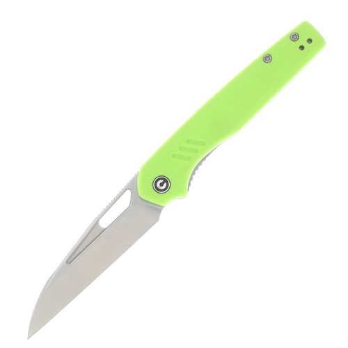 CIVIVI Guile Fluorescent Green 3.25 Inch Plain Satin Wharncliffe C24062B-2