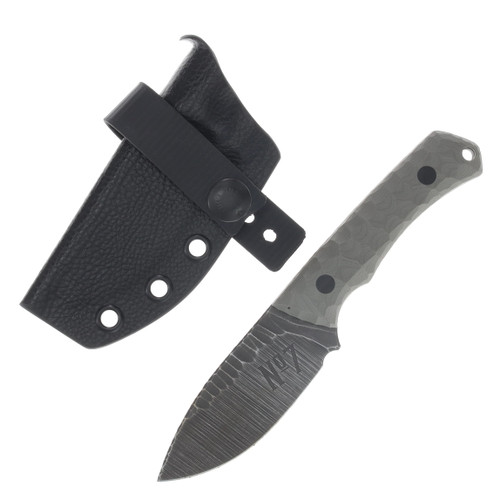 No7 Knife Company Wasp Sheepsfoot Natural Micarta Black Pins NO7WSF-NATCAN-BP