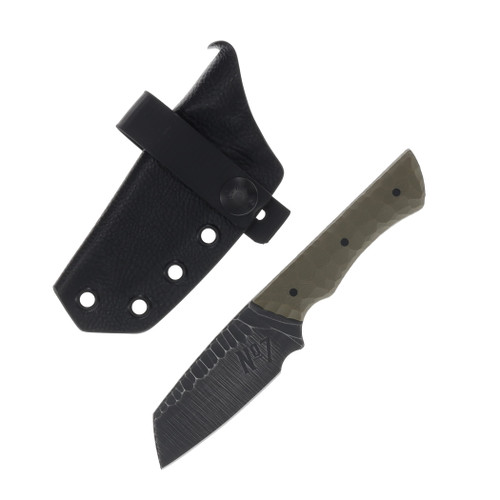 No7 Knife Company Wasp Sheepsfoot OD Green G-10 Black Pins NO7WSF-ODCAN-BP