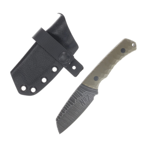 No7 Knife Company Wasp Sheepsfoot OD Green G-10 Black Pins NO7WSF-ODCAN-BP