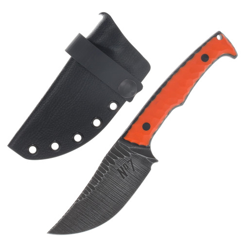 No7 Knife Company Canyon Skinner Orange G10 Black Pins/Liners NO7CS-ORAG10/BLACKG10-BP