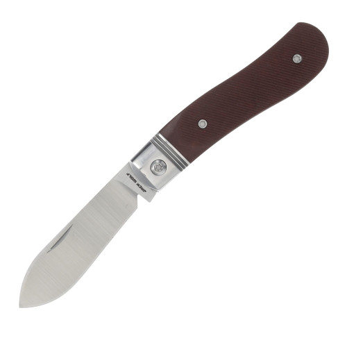Jack Wolf K9 Jack Ultralight Folding Knife Redstone Richlite Sawcut K9-02-RCH-RED-SAW