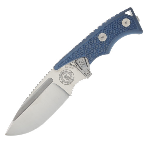 Midgards Messer Baby Valhalla Folding Blue 3.74In. N690 Tanto Blade MM-BBVAL-FLD