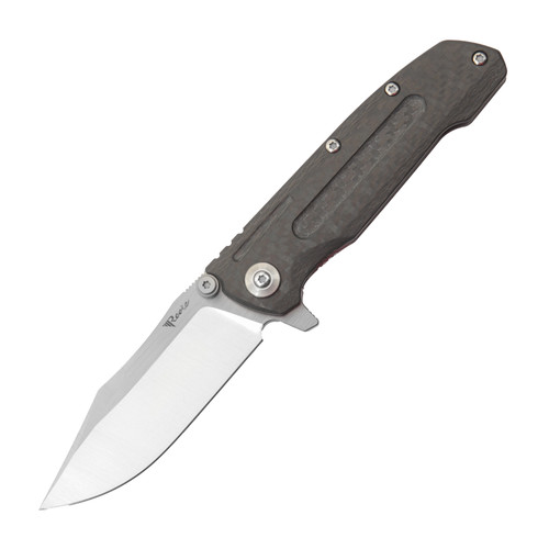 Reate District 9D-V2 Folding Knife Belt Satin 154CM/Bead Blast Titanium RE9D-V2-4