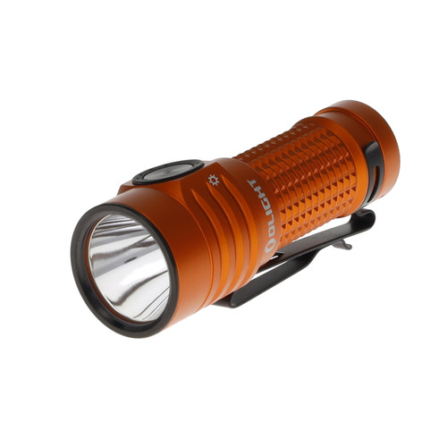 Olight Baton Turbo Compact EDC Flashlight Orange 1000 Lumens Long-Range Beam BATONTURBOOGC2M