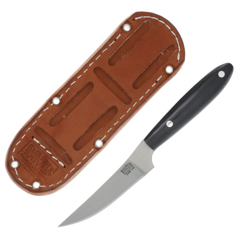 BARK RIVER BITTER ROOT CAPER BLACK CANVAS MICARTA HANDLE FIXED 3.25IN. BA99253MBC