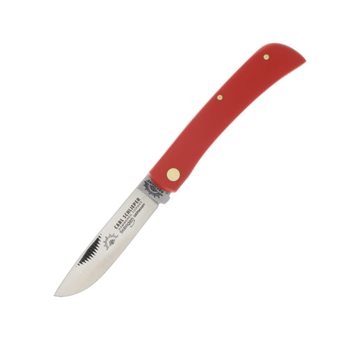 Eye Brand Clodbuster Jr Folding Knife Red Mica Pearl Composite 2.87in Drop Point