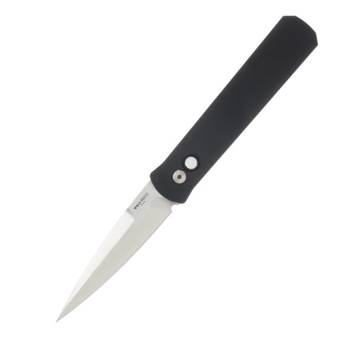 ProTech Godfather Automatic Knife Satin/Solid Black AUPT921-MOP