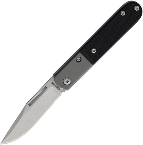 Rough Rider Barlow Black G-10 Blue Liner Folding Knife RR2761