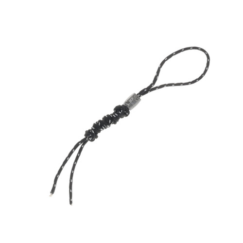 HHH Damascus Convex Barrel Style Bead Black / White Lanyard HHH Damascus Convex Barrel Style Bead Black  White Lanyard DA14 