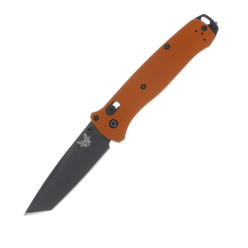 Benchmade SMKW Exclusive Bailout Folding Knife Orange Aluminum Handle CPM-S30V Tanto Blade BM537BK-2502
