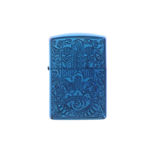 Zippo Lighter Luck Fortune Eye Blue High Polish Armor ZP46752