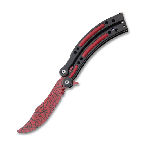 Balisong Trainer Crimson Web