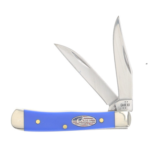 Case XX Royal Blue Smooth Synthetic Tiny Trapper Folding Knife CA16401