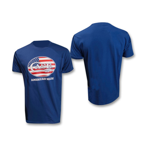 Case T-Shirt Royal Blue W/Case Flag Logo Front XL Unisex CA41264