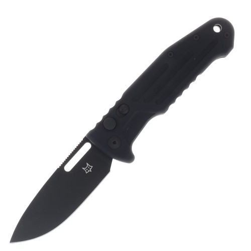 Fox Knives New Smarty Automatic Knife Black N690 Drop Point/Black Aluminum FX-503SPB