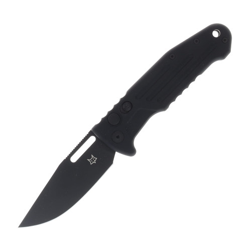 Fox Knives New Smarty Automatic Knife Black N690 Clip Point/Black Aluminum FX-503ALB