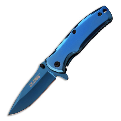 Tac-Force All Blue Assisted Folding Knife 2.75in 3Cr13 Drop Point