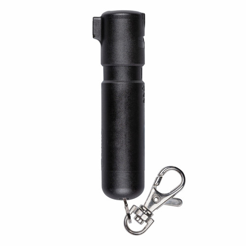 Sabre Black Mighty Discreet Pepper Spray With Snap Clip Keychain MD-BK-02