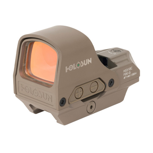 Holosun HS510C Green Circle Dot FDE Solar Shake Awake Reflex Sight