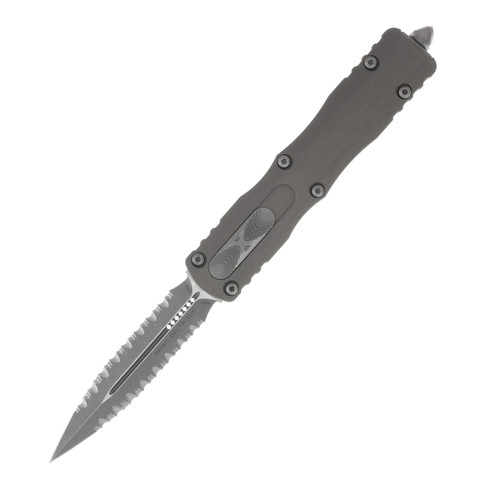 Microtech Dirac Delta OTF Auto Apocalyptic Double Full Serrate