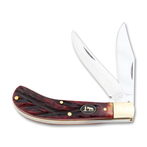 Frost Black Hills Steel Cutlery Brown Jigged Bone Saddlehorn FRBKH528BRMJ