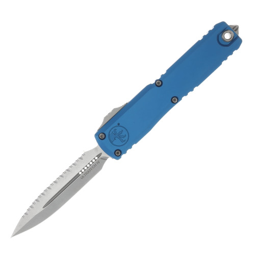 Microtech Ultratech Gen IV D/E OTF Auto Knife Blue Full Serr SW Dagger AUMT1122412BL