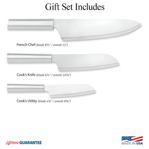 Rada Chef Select 3Pc Set-Silver Handle S57