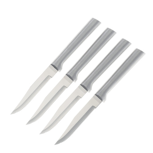 Rada Pro Pack Serrated Steak Knives 4 pc Silver Handle DS4S