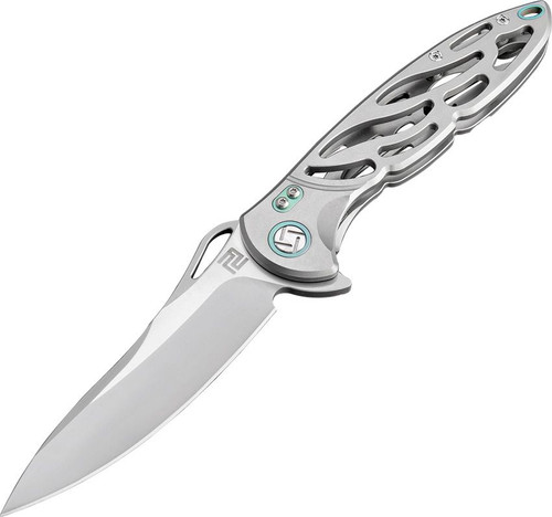 Artisan Cutlery Hoverwing Folding Knife Gray Anodized Titanium