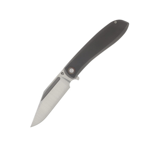 Jack Wolf Knives Scuffle Titanium 3.52in Plain Belt Satin Clip Point 1