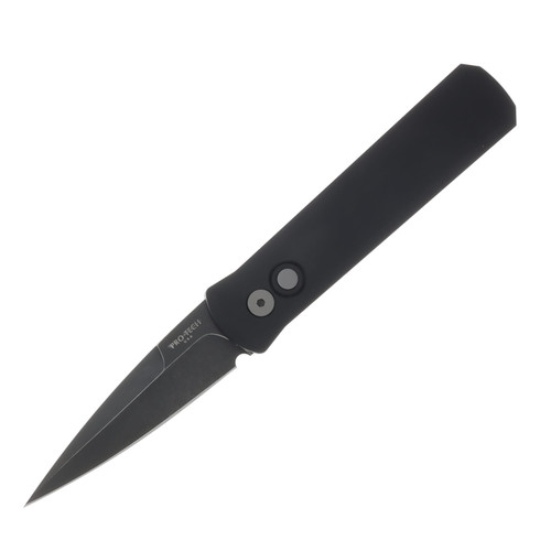 ProTech Godson Automatic Knife DLC Washed Blade/Black Aluminum AUPT721-DLCW