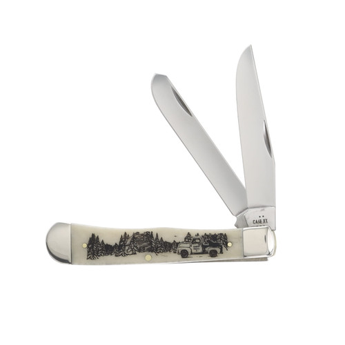 Case SMKW Exclusive Smoky Mountain Knife Works Express 3rd Edition Christmas 2025 Natural Bone Trapper CA10676EX25