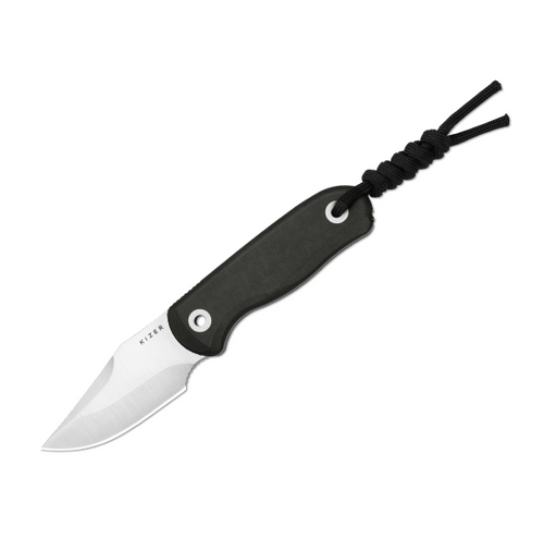 Kizer Drop Bear Fixed Knife Richlite 2.6in Plain Satin Clip Point 1092A3