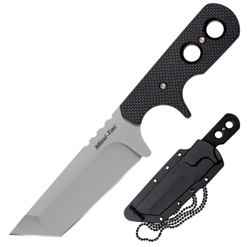 Cold Steel Mini Tac Black G-10 Handles Tanto