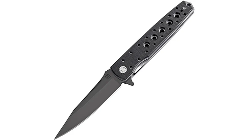 Artisan Cutlery Virginia Folding Knife Black and White G-10