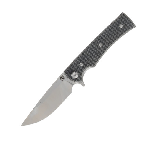 Chaves Liberation Street Folding Knife Blk Canvas Micarta Handle SW Drop Point Blade CHAV14320