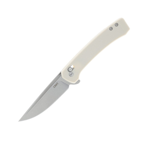 Columbia River Q Compact Cross Bar Lock Folding Knife Sand GRN Handle SW 14C28N Blade CR7075S
