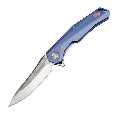 Artisan Cutlery Zumwalt Linerlock Folding Knife (Blue Titanium)