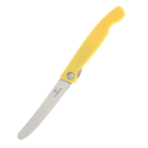 Victorinox Swiss Classic Folding Paring Knife Yellow 4.5in Serr Paring V67838FC1