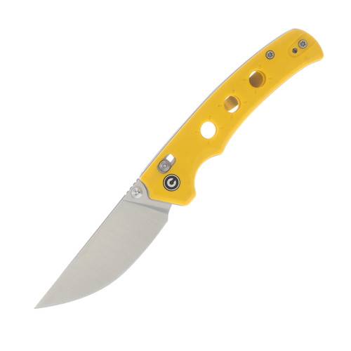 CIVIVI Noctis Folding Knife Satin Nitro V Blade/Yellow G-10 Handles C24020C-2