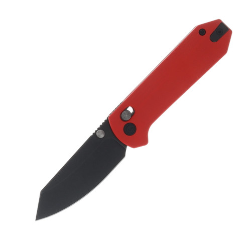 CIVIVI Yonder Folding Knife Red 2.88in Plain Black Stonewash Spey C23073-2