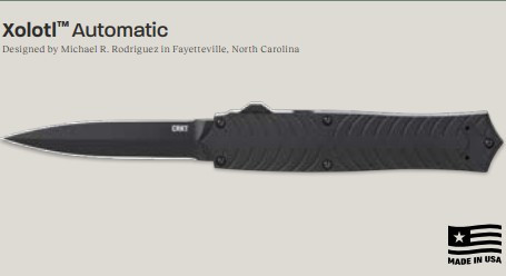 Columbia River Xolotl OTF Auto Blk AL Handle Black PVD Magnacut Blade