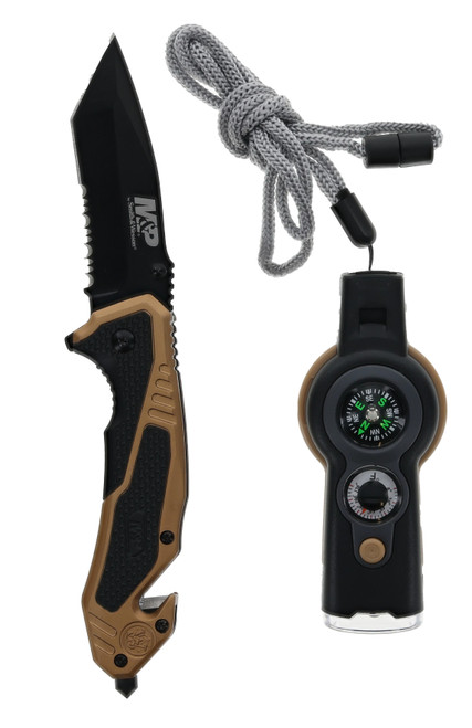 M & P Tactical Folding Knife With 7 In 1 Tactical Tool 1259486