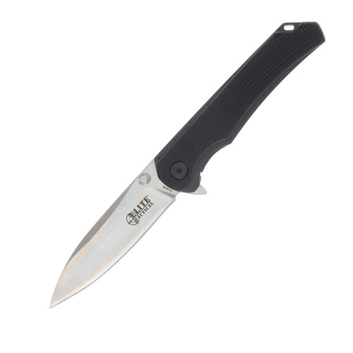 Elite Tactical Satin Linerlock Black MCETFDR002BK