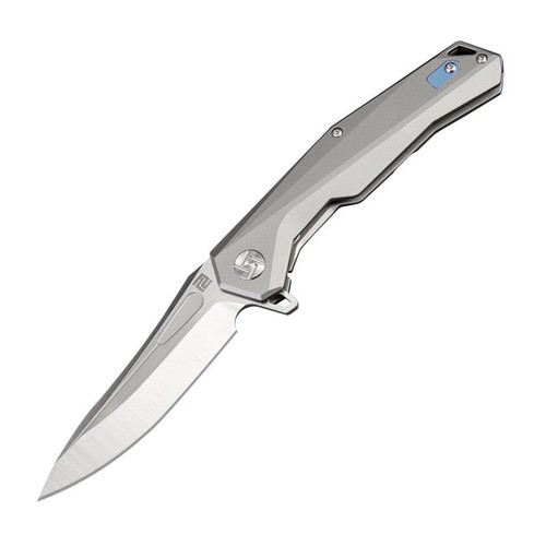 Artisan Cutlery Zumwalt Folding Knife M390 Blade Gray Titanium