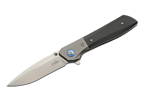 Rite Edge Riverray Folding Knife Black G-10 4.5in Plain Satin Drop Point RUC4008